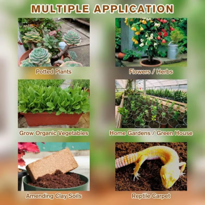 🔥LAST DAY 49% OFF🌱 Premium Organic Coconut Coir Bricks For Plants