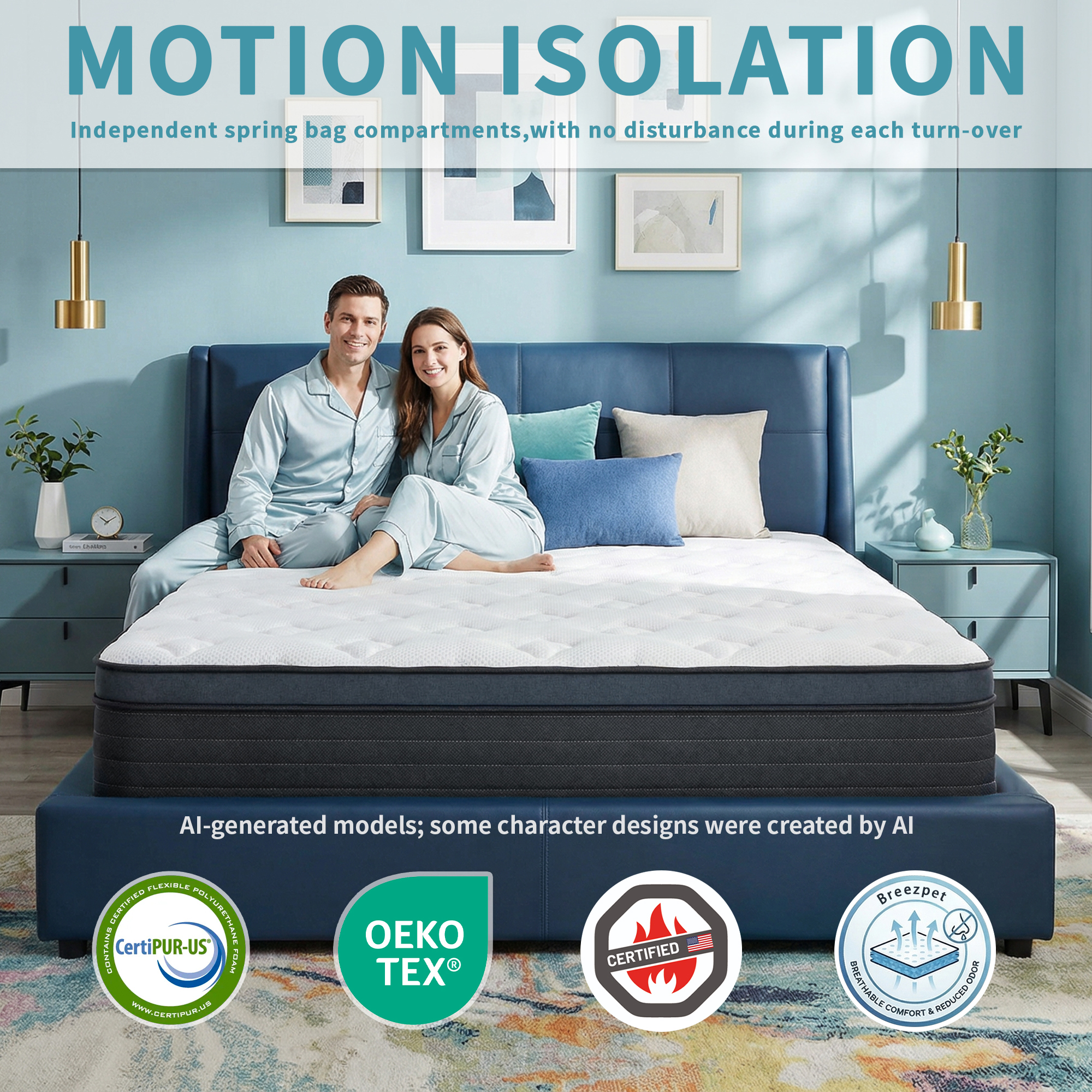 inight King Size Mattress in a Box, 14 Inch Medium Firm Hybrid Memory Foam