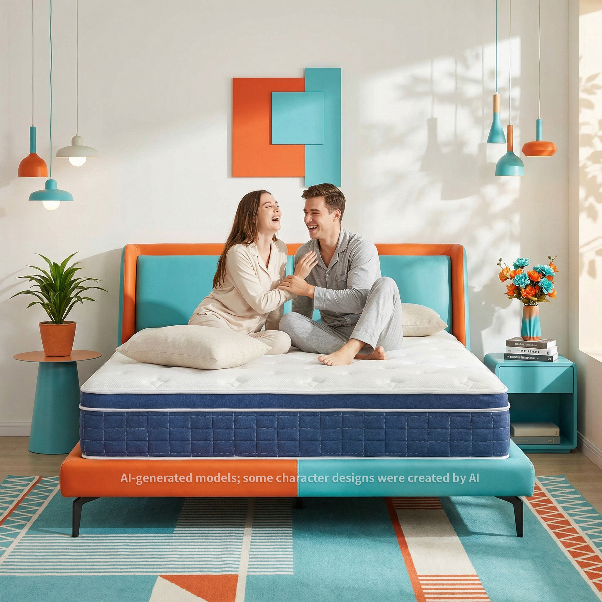 inight 14 Inch King Hybrid Mattress in a Box, Medium Firm, Cooling Bed