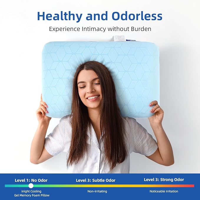 inight Cooling Pillow Gel Memory Foam Pillow, Best for Hot Sleeper