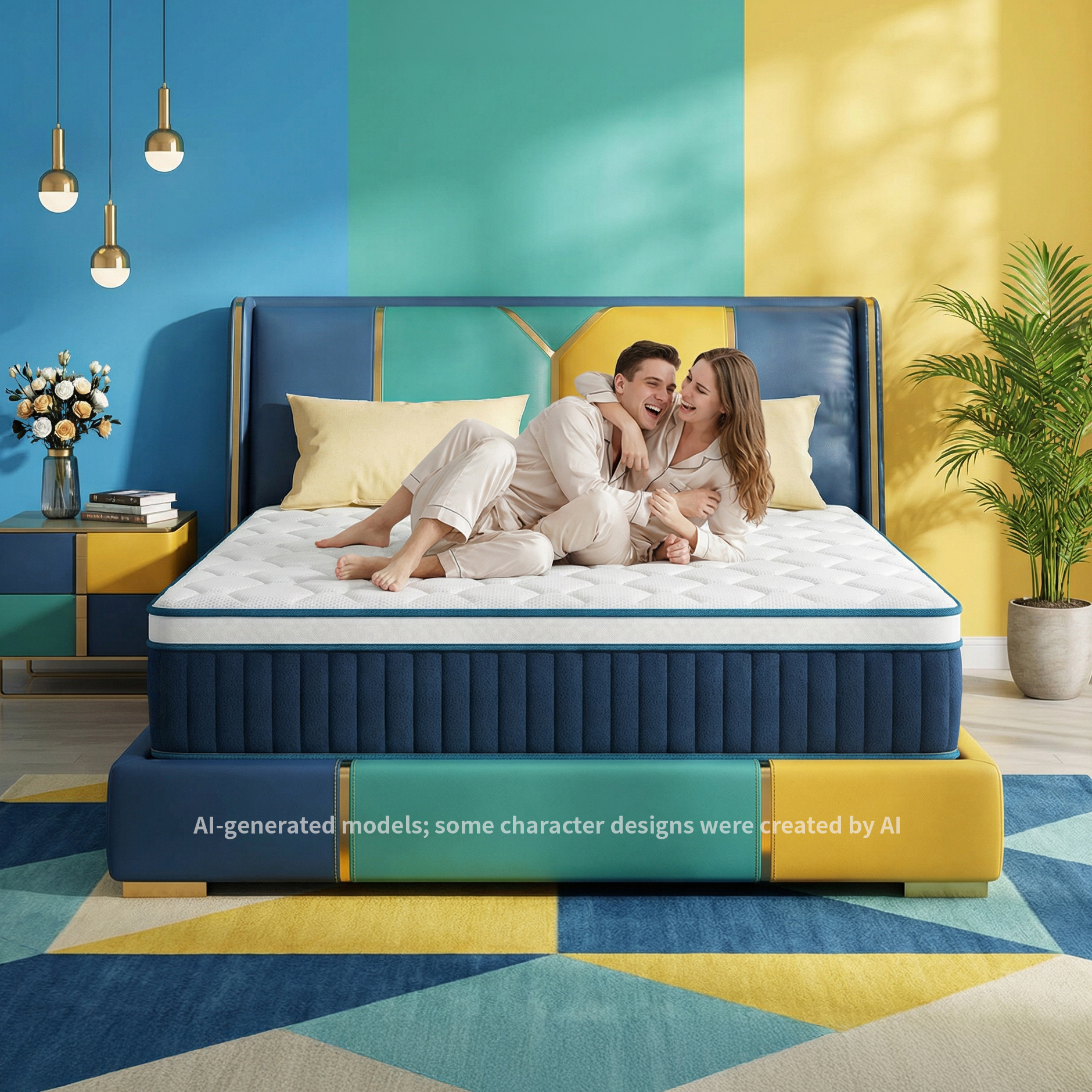 inight 14 Inch Full Hybrid Mattress, Medium Firm, Memory Foam
