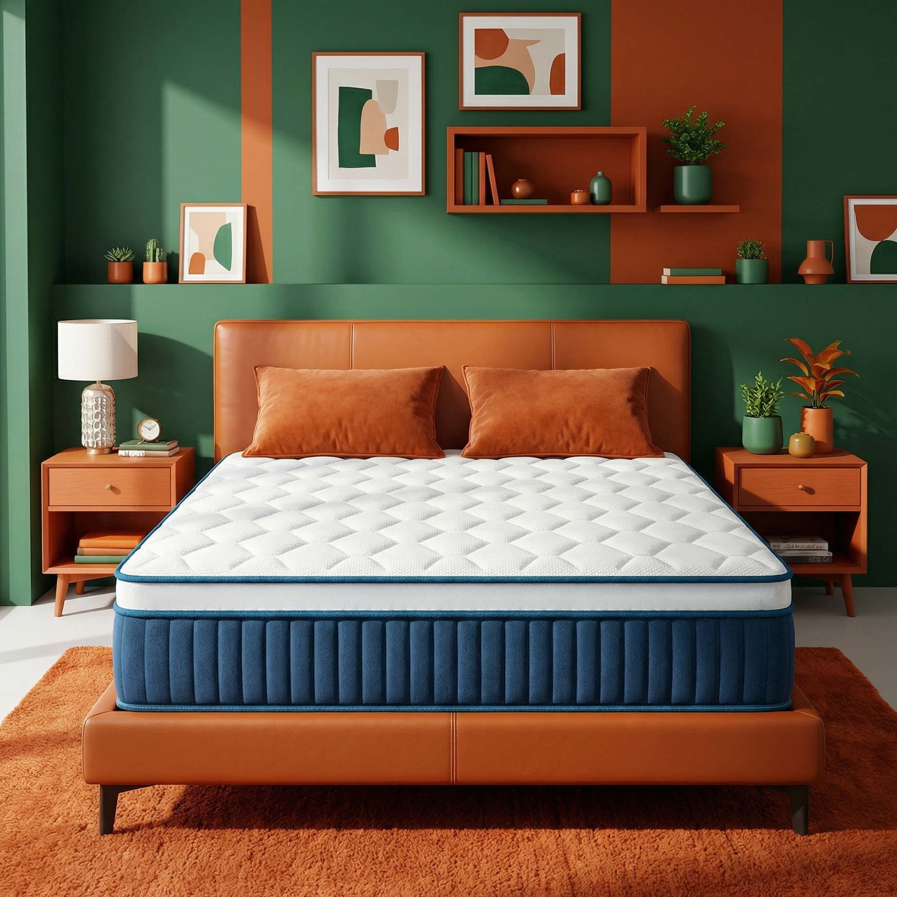 inight 14 Inch Full Hybrid Mattress, Medium Firm, Memory Foam