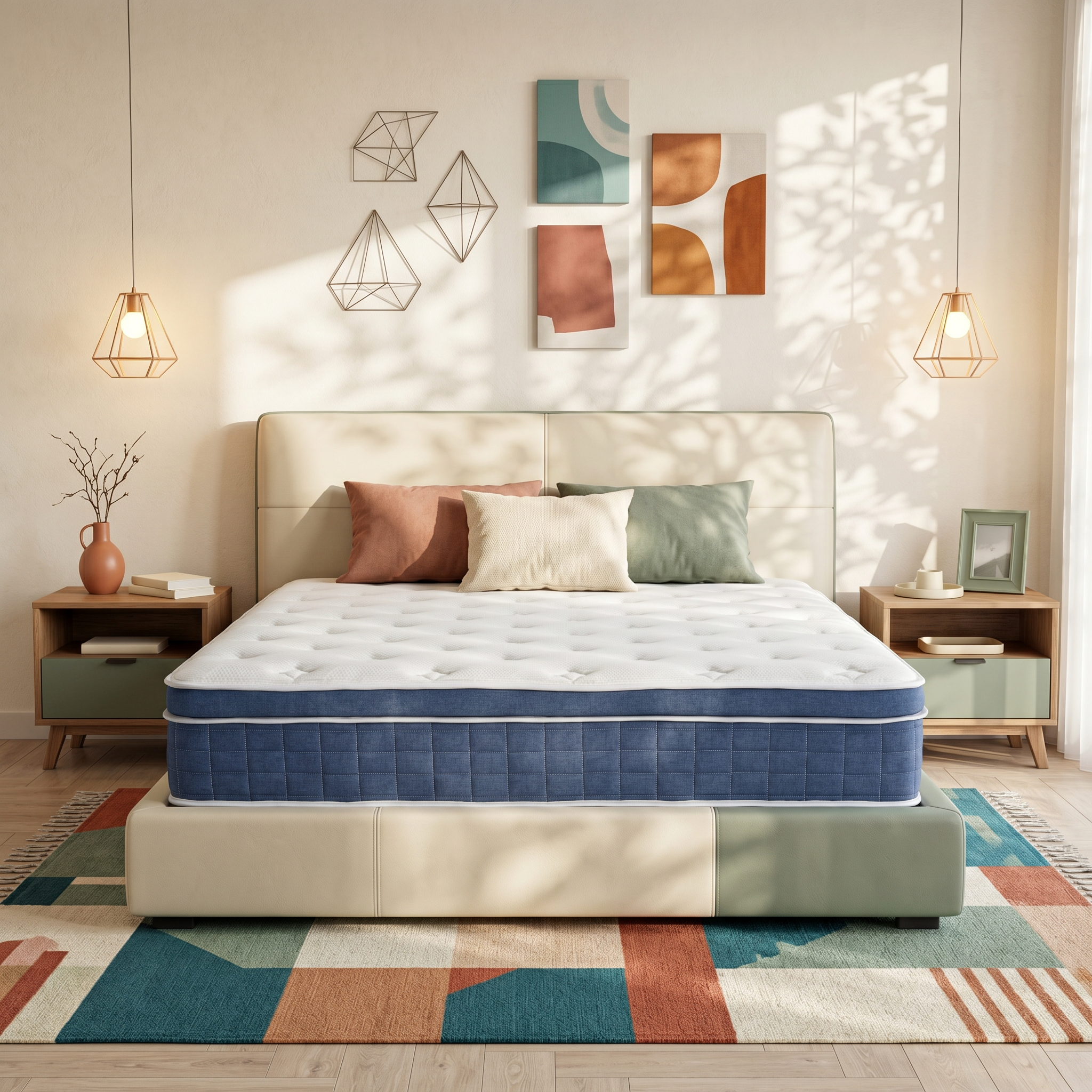 inight 14 Inch King Hybrid Mattress in a Box, Medium Firm, Cooling Bed
