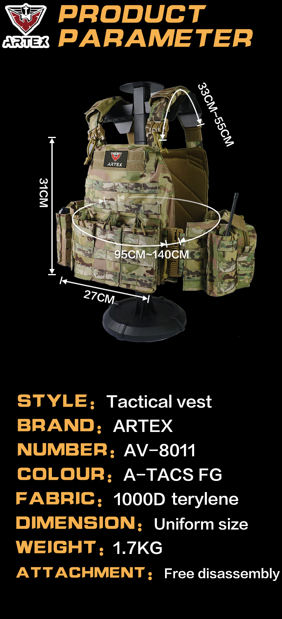 Artex tactical vest