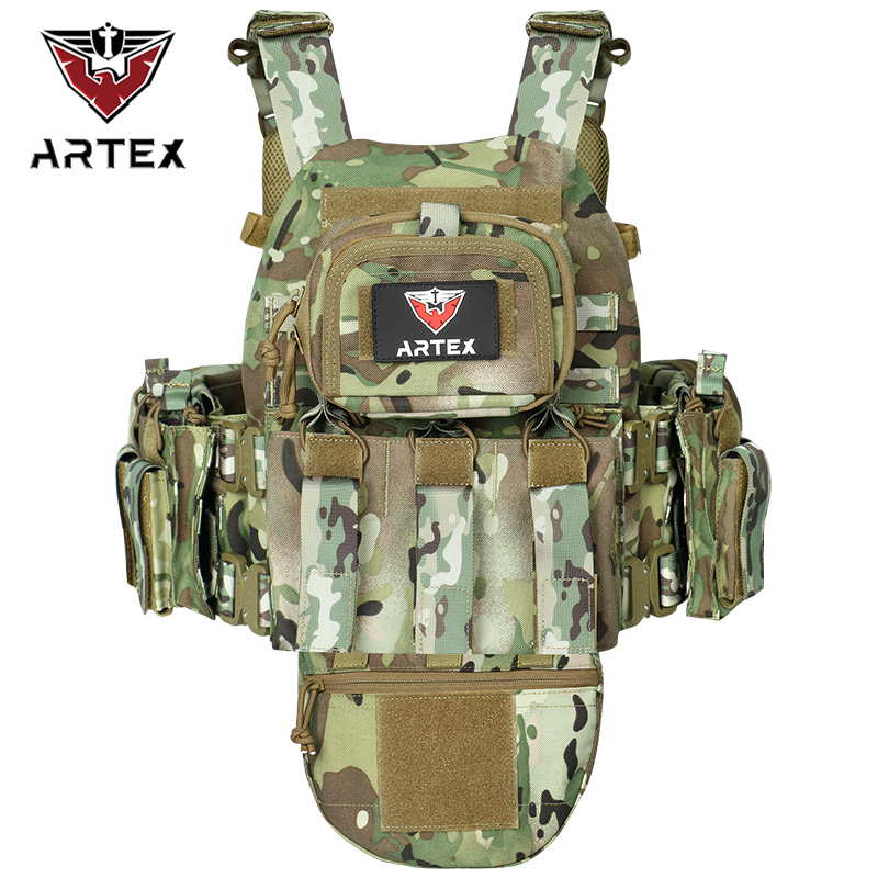 Artex Tactical Vest MOLLE Metal Snake BuckleQuick ReleaseOutdoor Hunting Vest Airsoft Vest