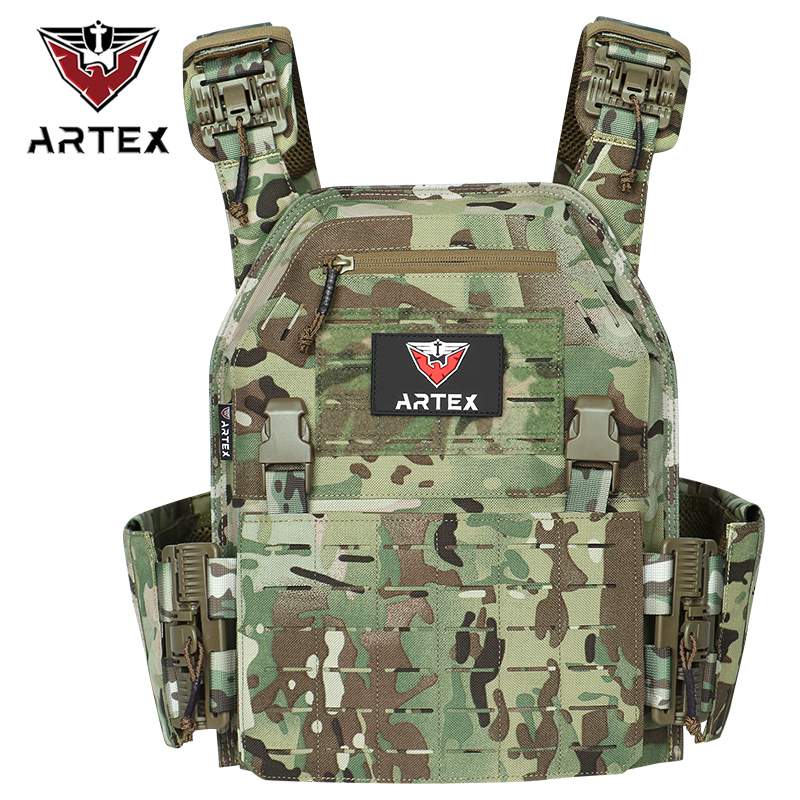 Artex 1000d Nylon Chaleco Tactico Vest Ranger-Green Tactical Gear 25x30cm Plate Carrier Molle Vest