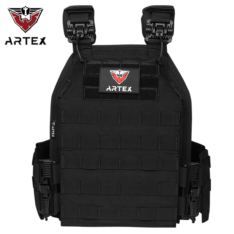 Artex Tactical Vest 6094 Fast detachable light laser cut outdoor hunting black gear carry vest of high quality