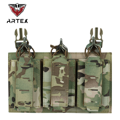 Artex Tactical Vest Modular Front Panel Accessories Universal Triple-layer Double-clip Equipment Bag Front Panel