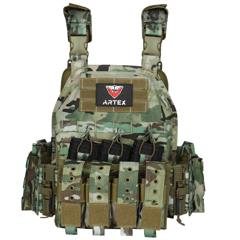 Artex 1000D Nylon Plate Carrier Tactical Vest Outdoor Hunting Protective Adjustable Molle Vest for Airsoft Combat