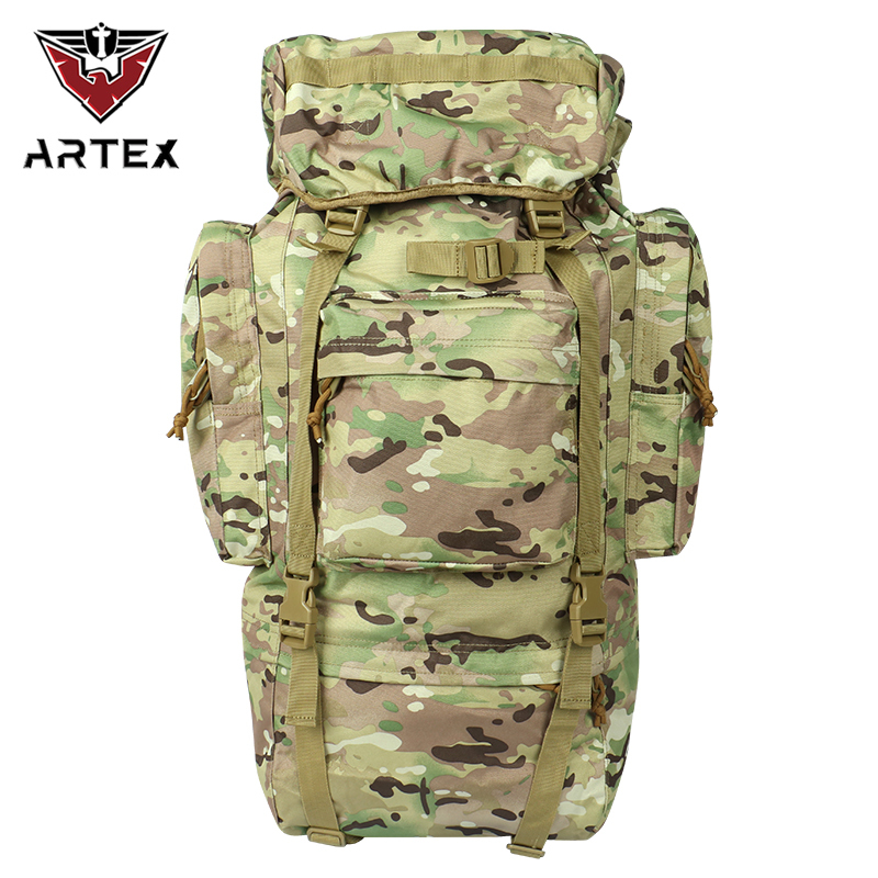 ArtexNew 65L Outdoor Military Rucksacks Oxford Waterproof Tactical Backpacks Camping Hiking Trekking Fishing Hunting Bags