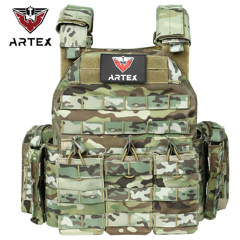 Artex 1000D Light Weight Molle Plate Carrier Tactical 6094 Vest Military Outdoor Training Hunting Vest