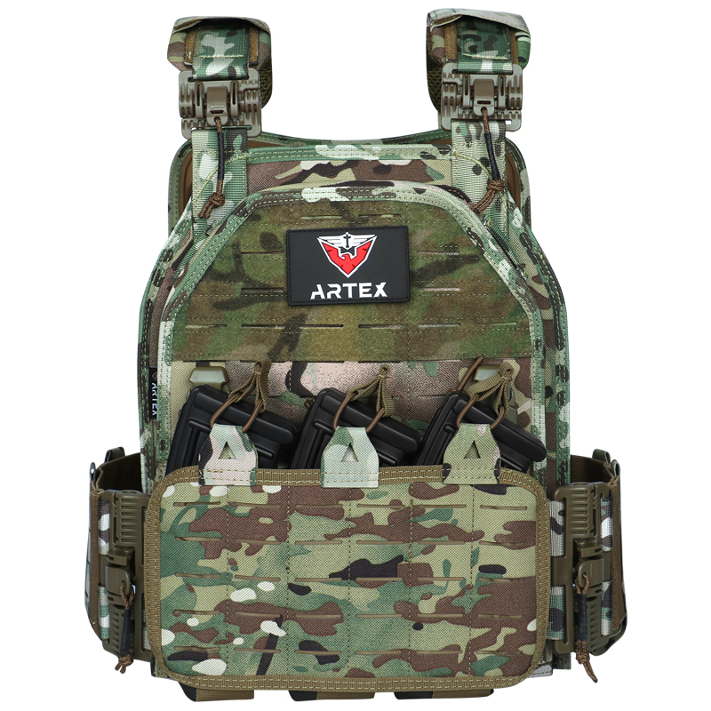 Artex Lightweight Quick-release Combat Board Carrier 1000D Nylon Laser Molle Tactical Vest