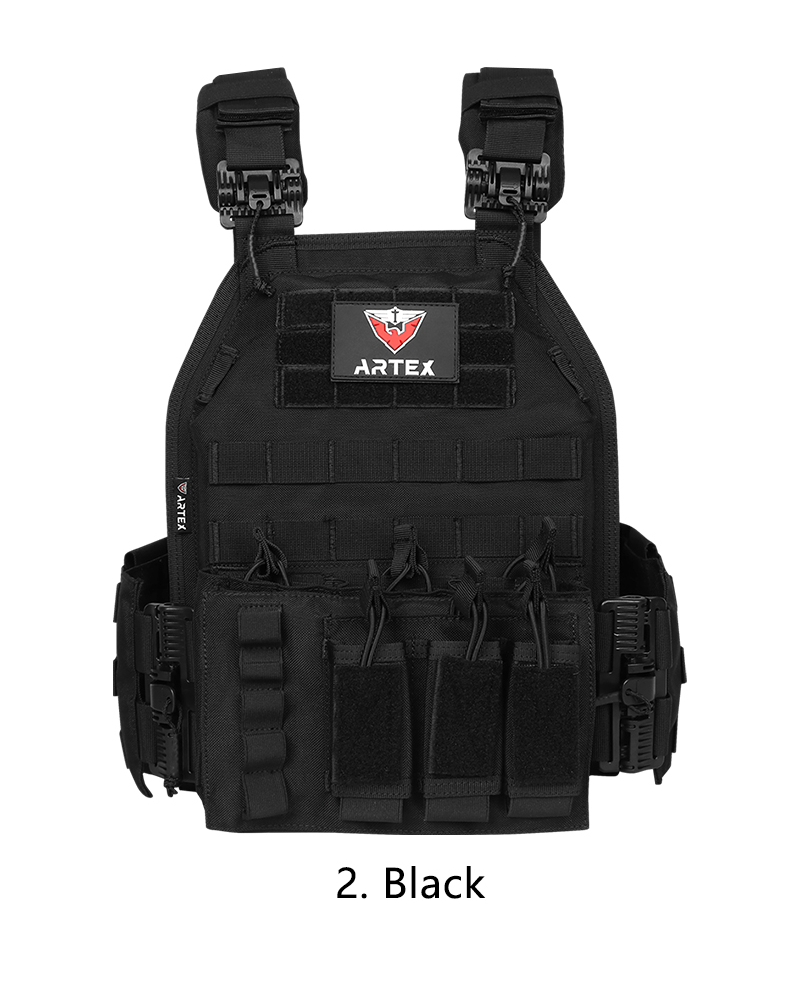 artex tactical vest black