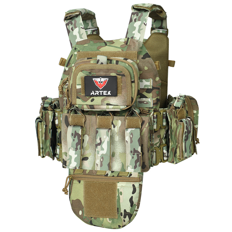 Artex Tactical Vest MOLLE Metal Snake BuckleQuick ReleaseOutdoor Hunting Vest Airsoft Vest