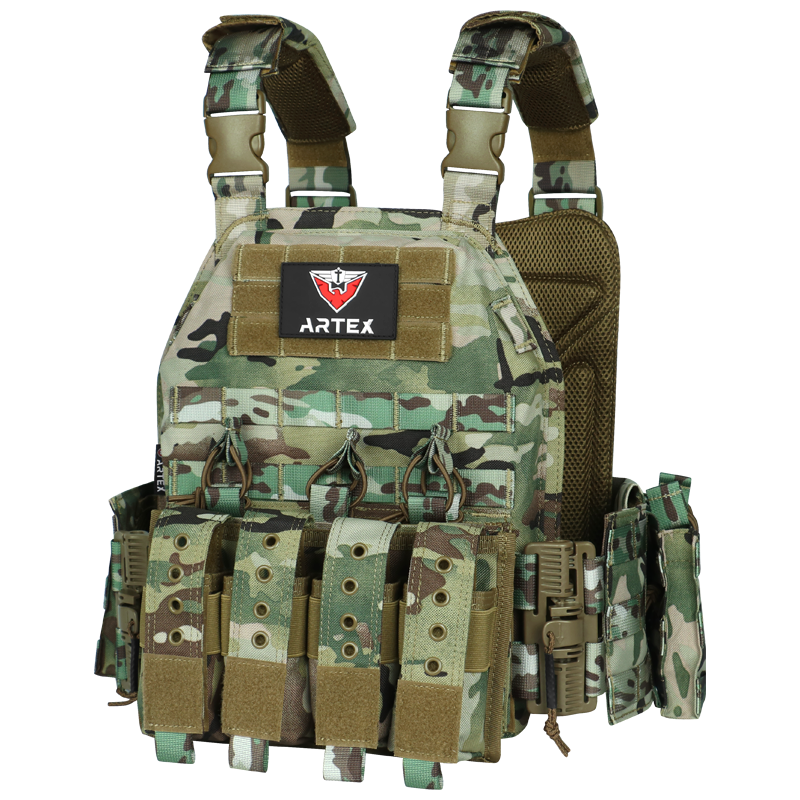 Artex 1000D Nylon Plate Carrier Tactical Vest Outdoor Hunting Protective Adjustable Molle Vest for Airsoft Combat