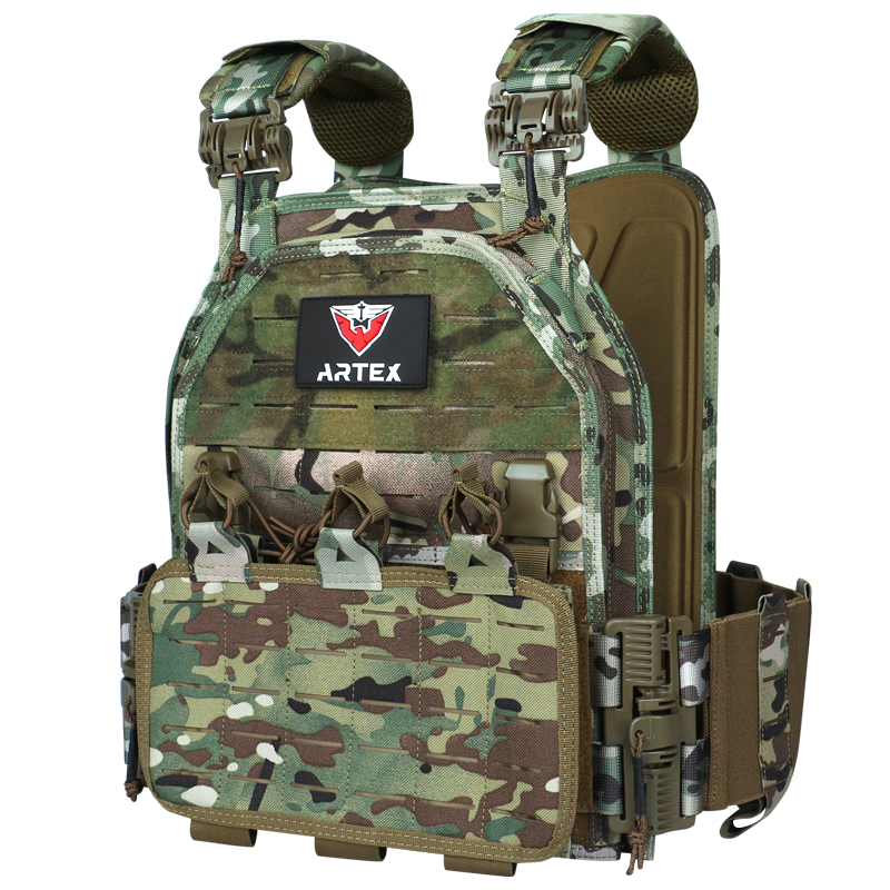 Artex Lightweight Quick-release Combat Board Carrier 1000D Nylon Laser Molle Tactical Vest