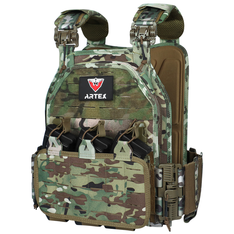 Artex Lightweight Quick-release Combat Board Carrier 1000D Nylon Laser Molle Tactical Vest