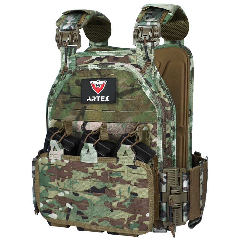 Artex Lightweight Quick-release Combat Board Carrier 1000D Nylon Laser Molle Tactical Vest
