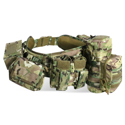 ARTEX Hunting Gadget Pouch Waist Bag Adjustable MOLLE Padded Patrol Duty Belt Combat Tactical Utility With Holster