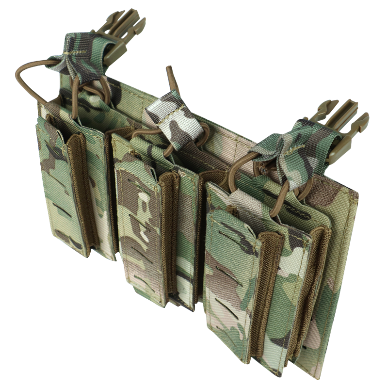 Artex Tactical Vest Modular Front Panel Accessories Universal Triple-layer Double-clip Equipment Bag Front Panel
