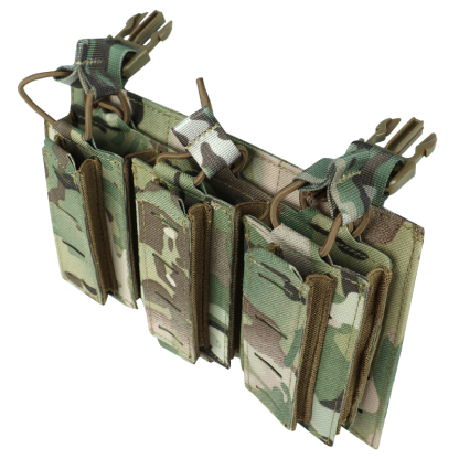 Artex Tactical Vest Modular Front Panel Accessories Universal Triple-layer Double-clip Equipment Bag Front Panel