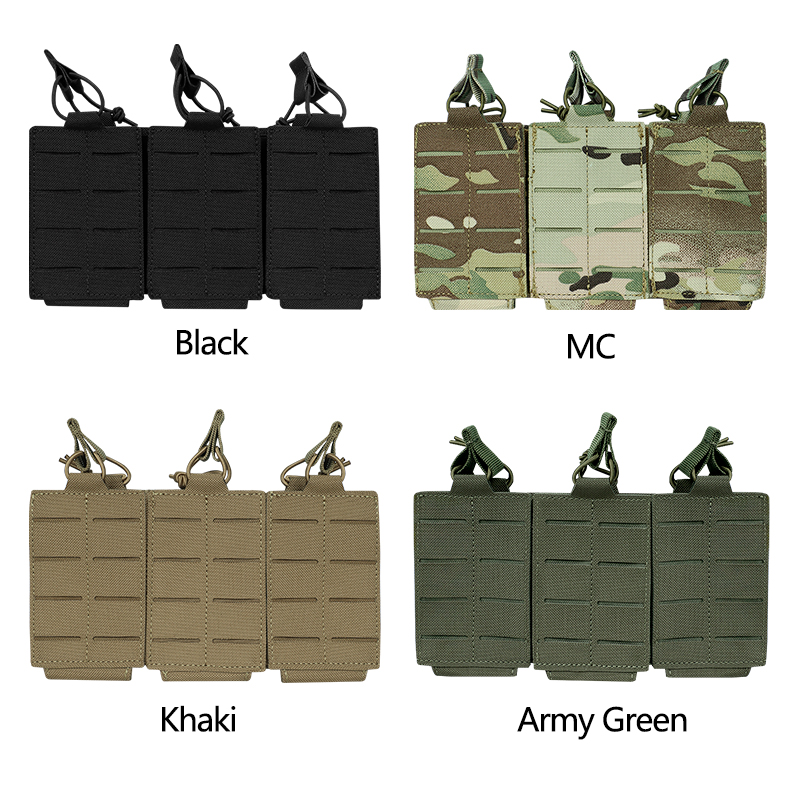 Artex 1000D Composite Fabric Laser Cutting Pouch 5.56 Triple Magazine Pouch