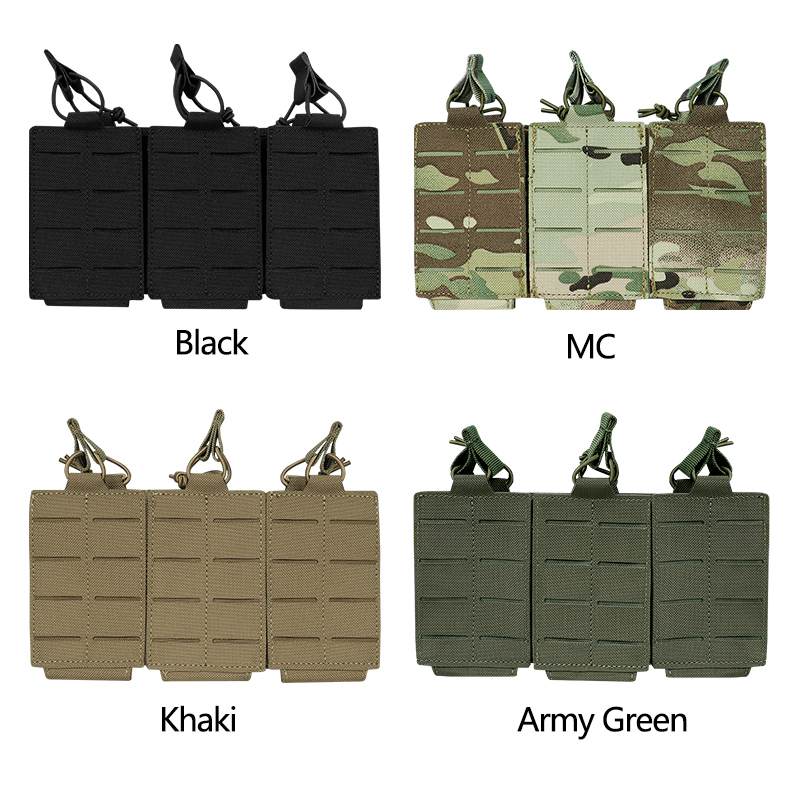 Artex 1000D Composite Fabric Laser Cutting Pouch 5.56 Triple Magazine Pouch