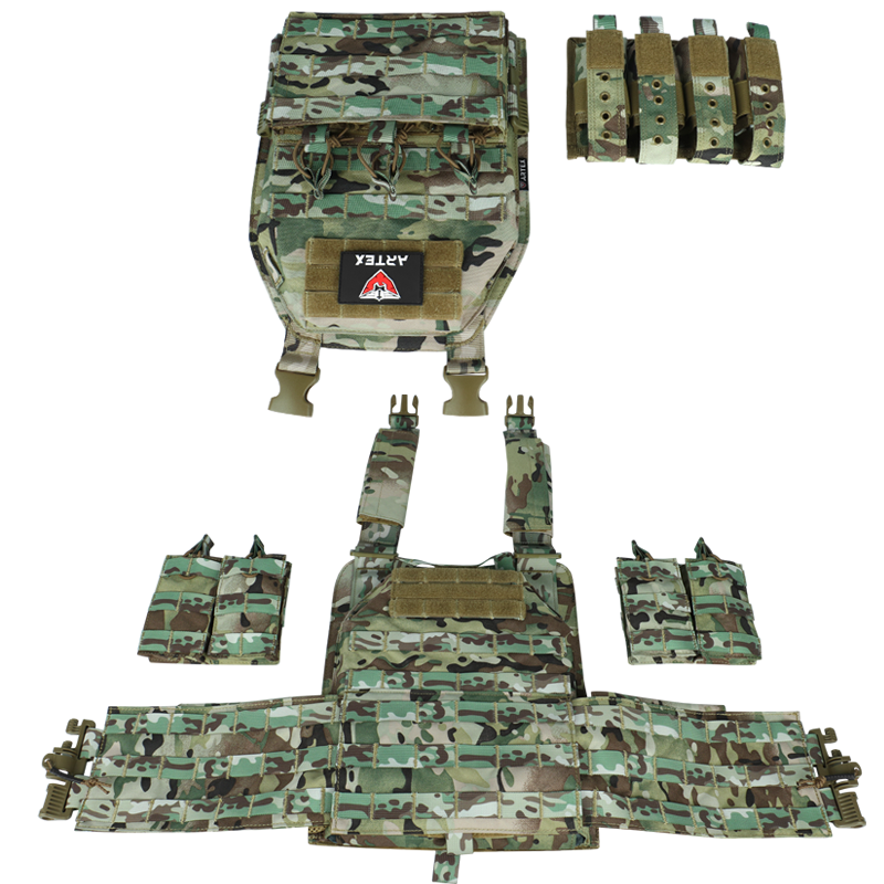 Artex 1000D Nylon Plate Carrier Tactical Vest Outdoor Hunting Protective Adjustable Molle Vest for Airsoft Combat