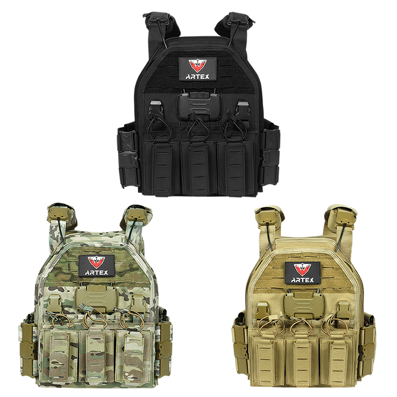 ニューカレントワークス　ミリタリーフィッシィングベスト　drt artex Artex1000D High-Strength Waterproof Wear-Resistant Nylon One-Click