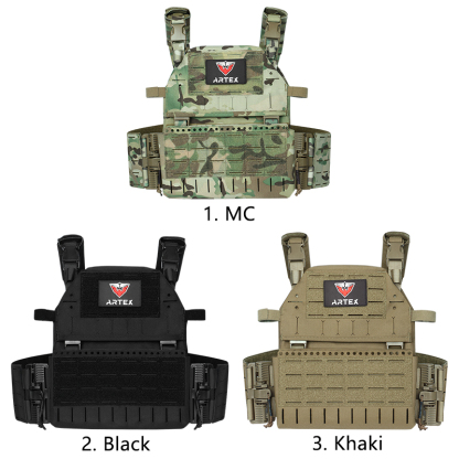 Artex Laser Cutting Waterproof Quick-Release Tactical Vest Equipment Molle Airsoft Plate Carrier Vest Chest Rig Bulletproof Military Vest