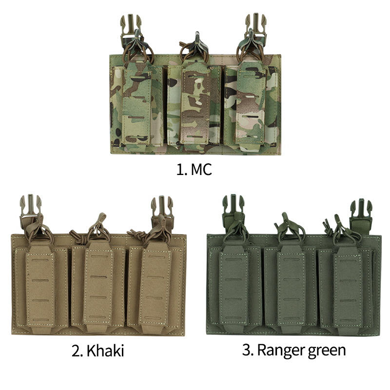 Artex Tactical Vest Modular Front Panel Accessories Universal Triple-layer Double-clip Equipment Bag Front Panel