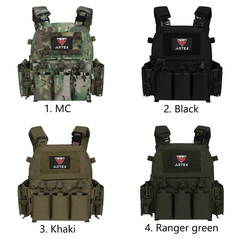Artex Outdoor multi-functional waterproof nylon Military enthusiast Laser quick-release Tactical vest