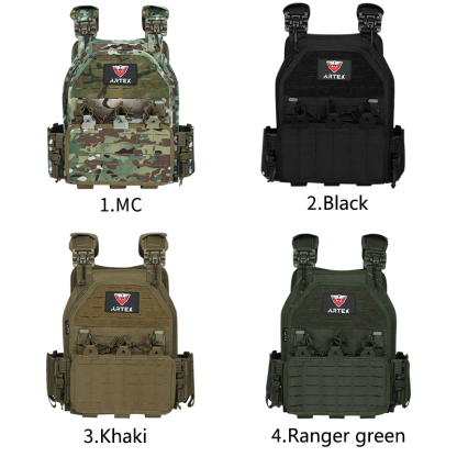 Artex Lightweight Quick-release Combat Board Carrier 1000D Nylon Laser Molle Tactical Vest