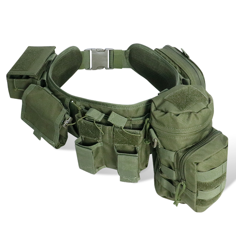 ARTEX Hunting Gadget Pouch Waist Bag Adjustable MOLLE Padded Patrol Duty Belt Combat Tactical Utility With Holster
