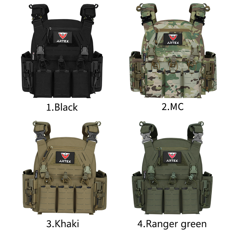 Artex outdoor multi-functional waterproof 500D nylon modular quick-release tactical vest and vest stretchable equipment