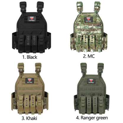 Artex 1000D Plate Carrier Tactical Vest Outdoor Hunting Protective Adjustable MODULAR Vest for Airsoft Hunting Vest