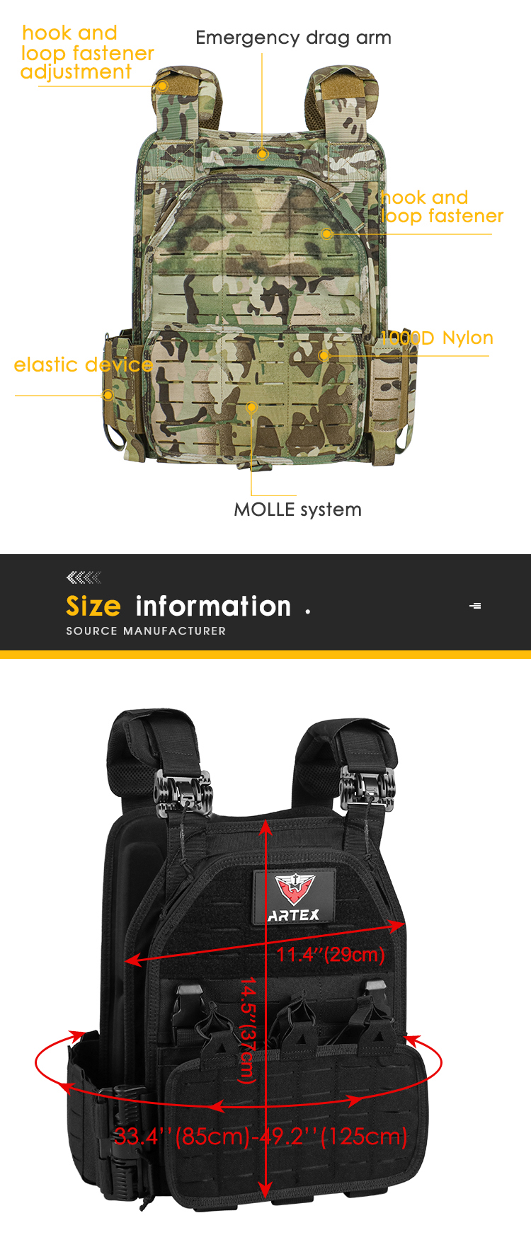 Artex tactical vest