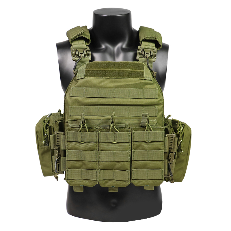 Artex Tactical Vest with Triple Magazine Pouch, 1000D Nylon Fabric, Quick Release, 6094K, Hunting, Airsoft Combat Accessories