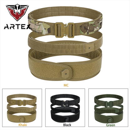 Artex Battle Molle Tactical Belt Duty Belt Heavy Duty Anti-Slip Pad & Inner Belt Comb 3-In-1 System