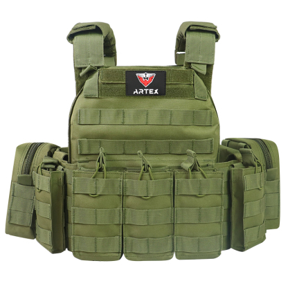 Artex 1000D Light Weight Molle Plate Carrier Tactical 6094 Vest Military Outdoor Training Hunting Vest