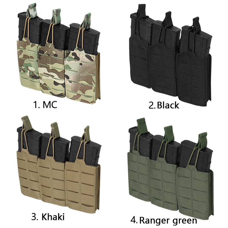 Artex 1000D Composite Fabric Laser Cutting Pouch 5.56 Triple Magazine Pouch