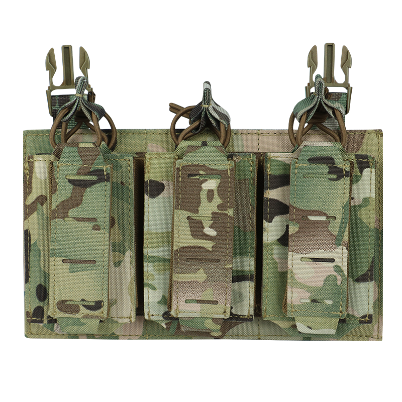 Artex Tactical Vest Modular Front Panel Accessories Universal Triple-layer Double-clip Equipment Bag Front Panel