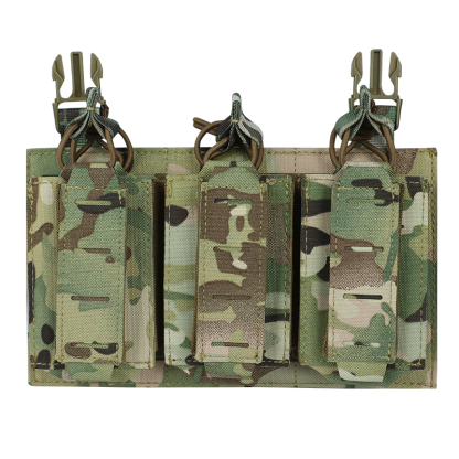 Artex Tactical Vest Modular Front Panel Accessories Universal Triple-layer Double-clip Equipment Bag Front Panel