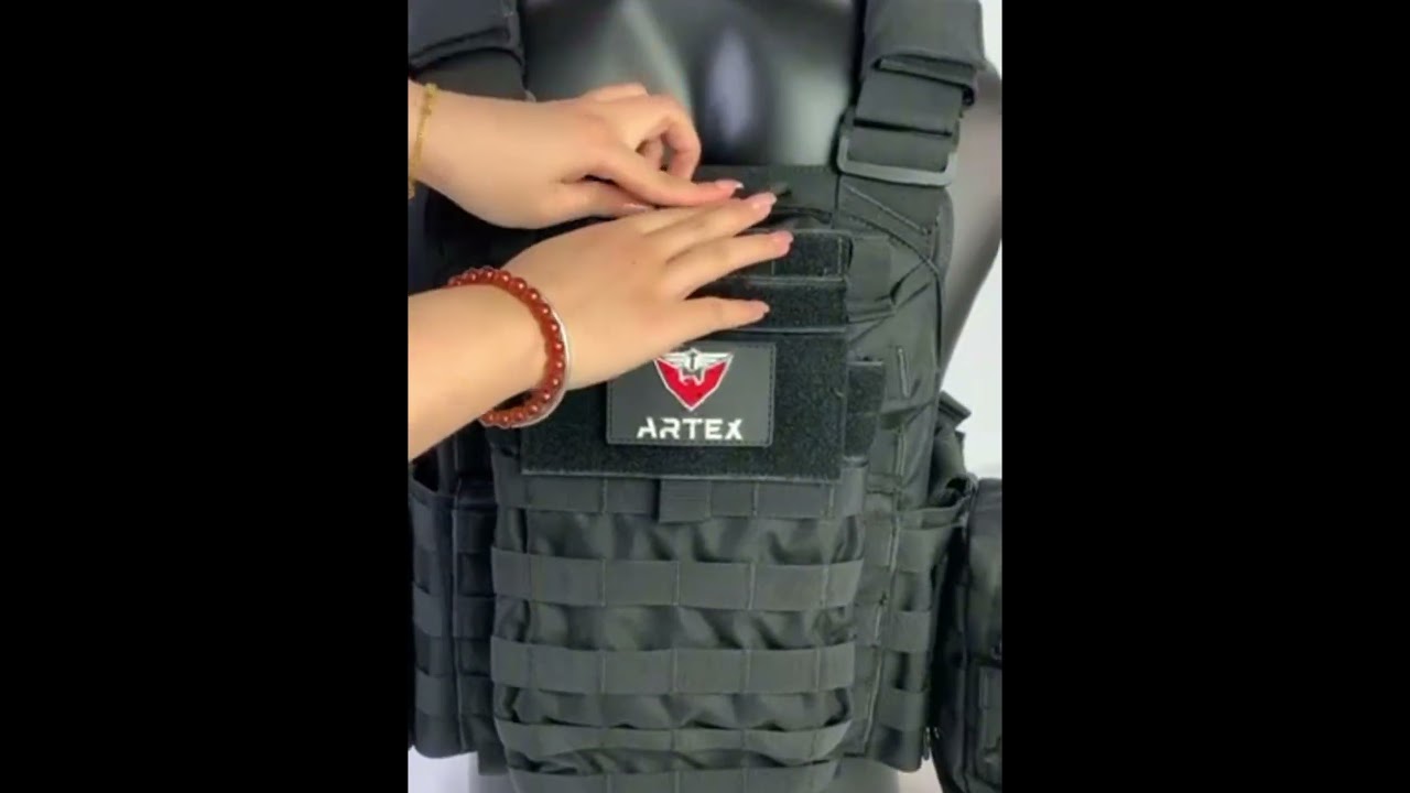 Artex Tacticon Vest Pouches Plate Carrier Vest, Hunting Armor, Adjustable Training Vests Breathable 3D Mesh Liner