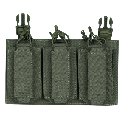Artex Tactical Vest Modular Front Panel Accessories Universal Triple-layer Double-clip Equipment Bag Front Panel