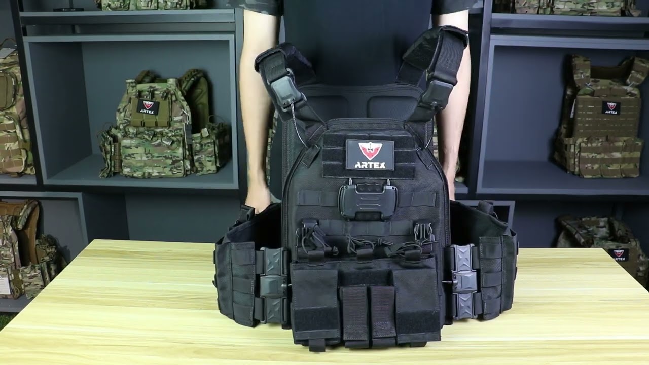 Artex Outdoor High-Strength Encrypted Waterproof Nylon One Second Quick Disarming Tactical Vest Bulletproof Vest