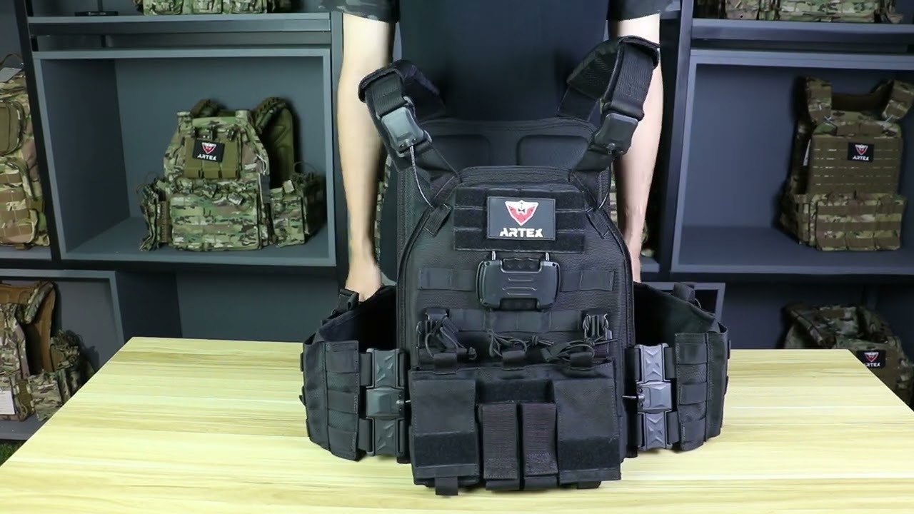 Artex Outdoor High-Strength Encrypted Waterproof Nylon One Second Quick Disarming Tactical Vest Bulletproof Vest