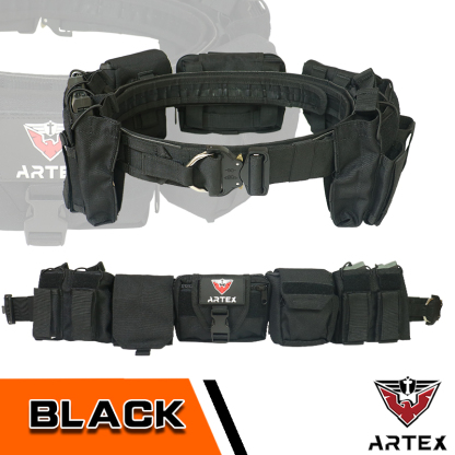 Artex Army User Outdoor Black Hunting Tactics Law Enforcement Duty Security Traffic Police Air Gun Belt