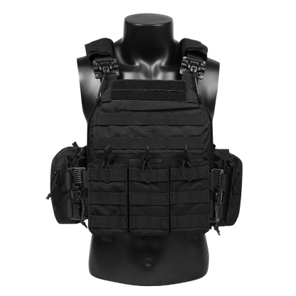 Artex Tactical Vest with Triple Magazine Pouch, 1000D Nylon Fabric, Quick Release, 6094K, Hunting, Airsoft Combat Accessories