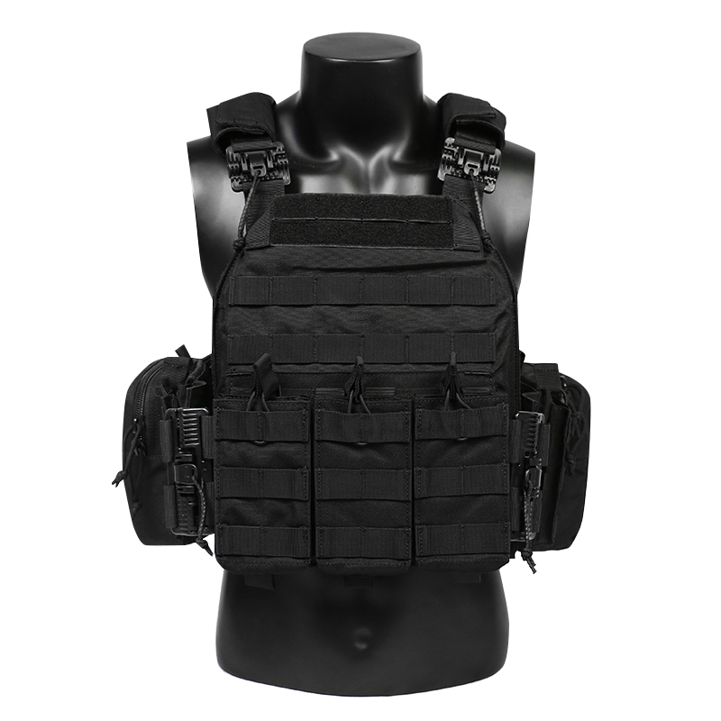 Artex Tactical Vest with Triple Magazine Pouch, 1000D Nylon Fabric, Quick Release, 6094K, Hunting, Airsoft Combat Accessories